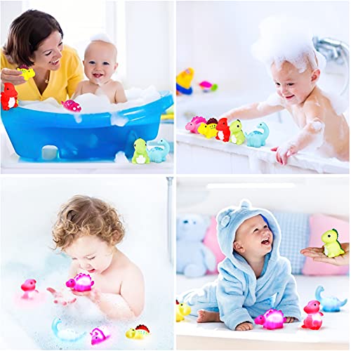 Light-Up Dinosaur Floating Bath Toys (6pk)