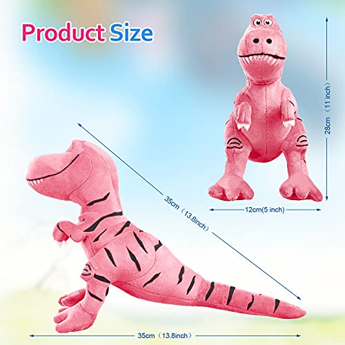 Pink Stuffed Dinosaur Plush Toy