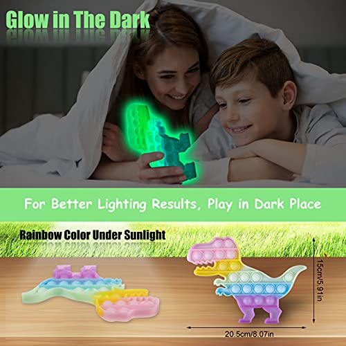 Glow in The Dark Fidget Dinosaur Sensory Toy