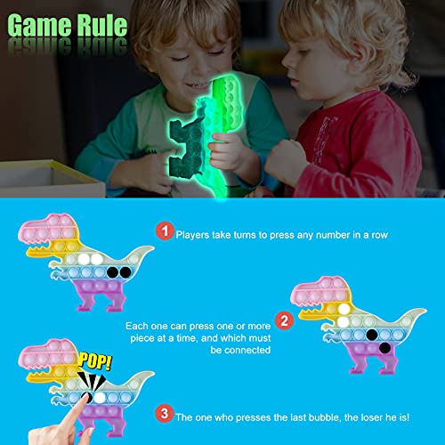 Glow in The Dark Fidget Dinosaur Sensory Toy