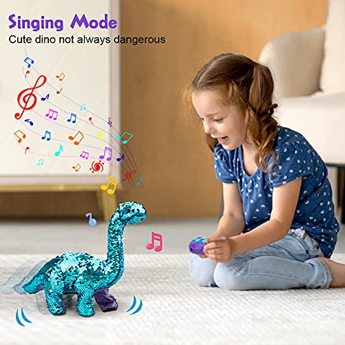 Reversible Sequins Remote Control Dinosaur Toy