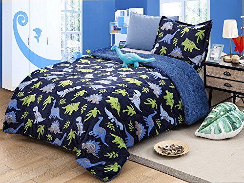 Dinosaur comforter set for girls and boys