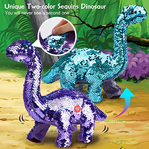 Reversible Sequins Remote Control Dinosaur Toy