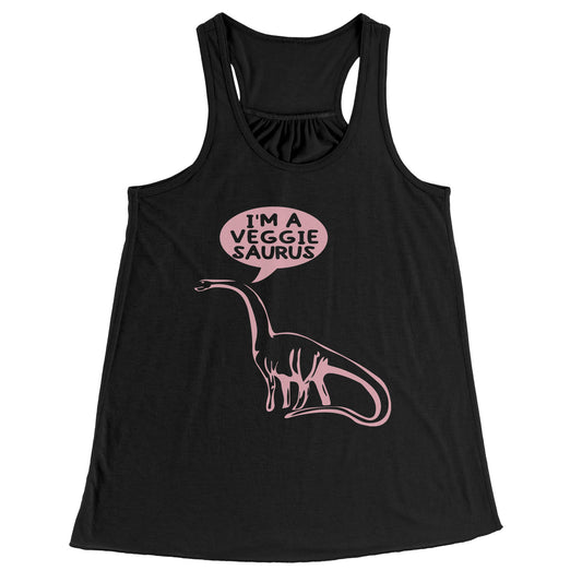 Veggie-Saurus Flowy racerback top