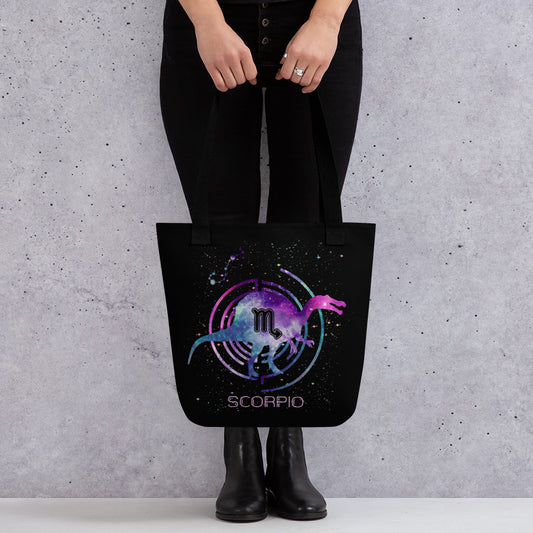 Spacious dinosaur tote bag