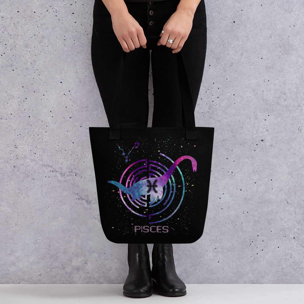 Spacious dinosaur tote bag