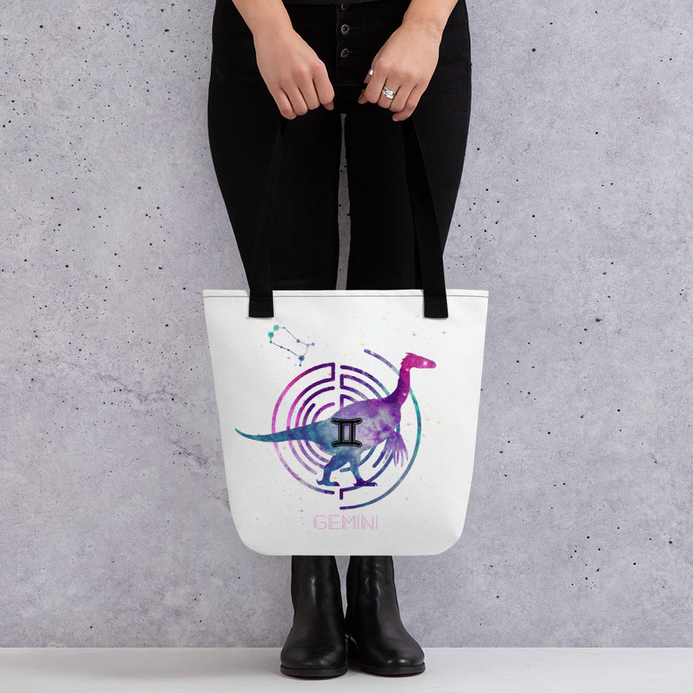 Spacious dinosaur tote bag