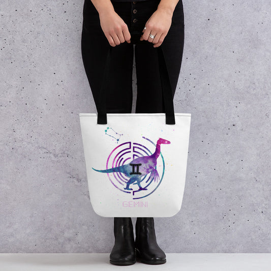 Spacious dinosaur tote bag