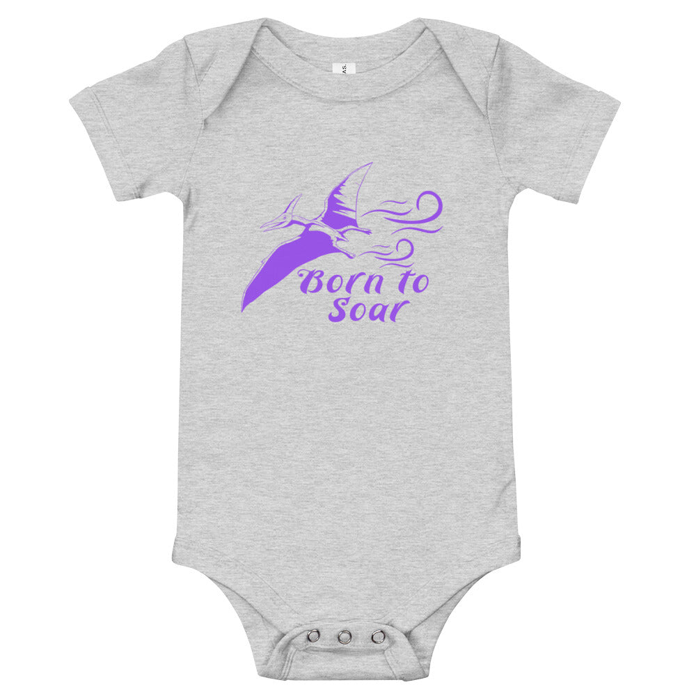 Born to Soar short sleeve dino one piece