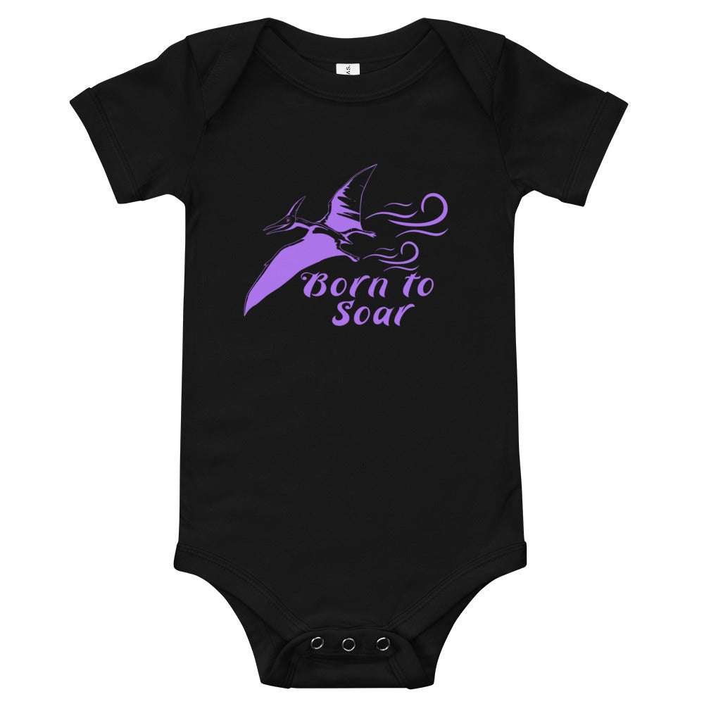 Born to Soar short sleeve dino one piece