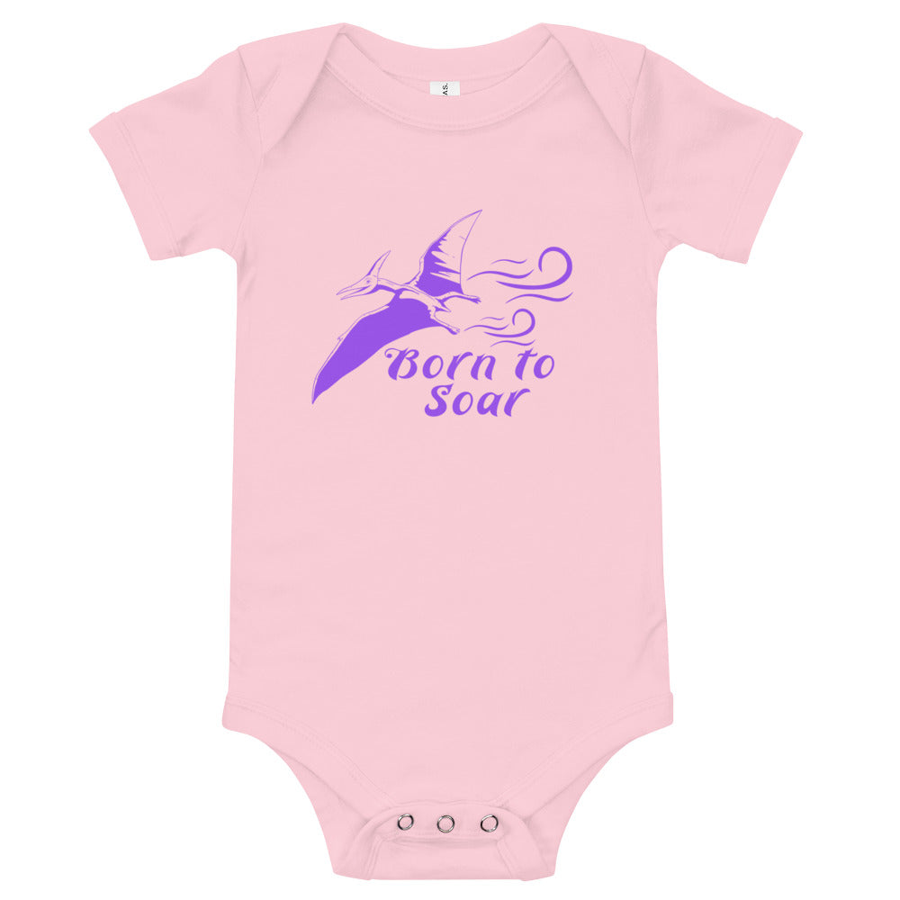 Born to Soar short sleeve dino one piece