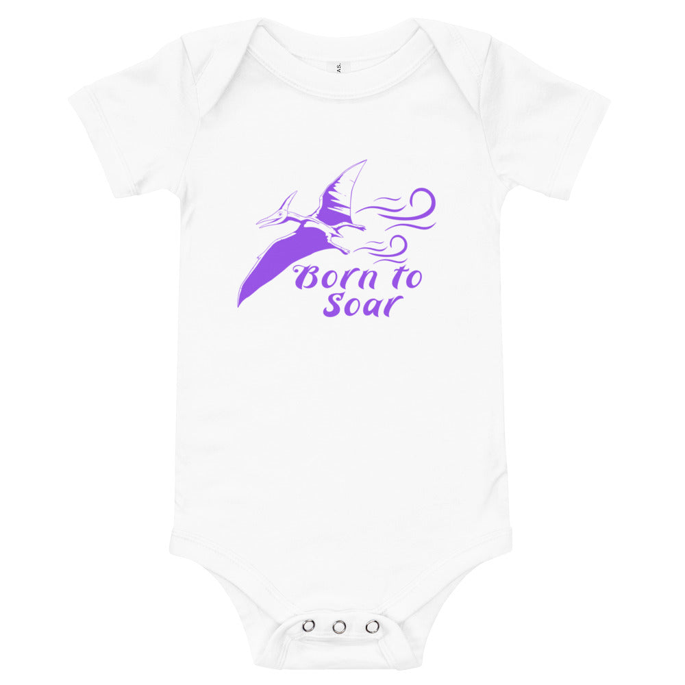 Born to Soar short sleeve dino one piece