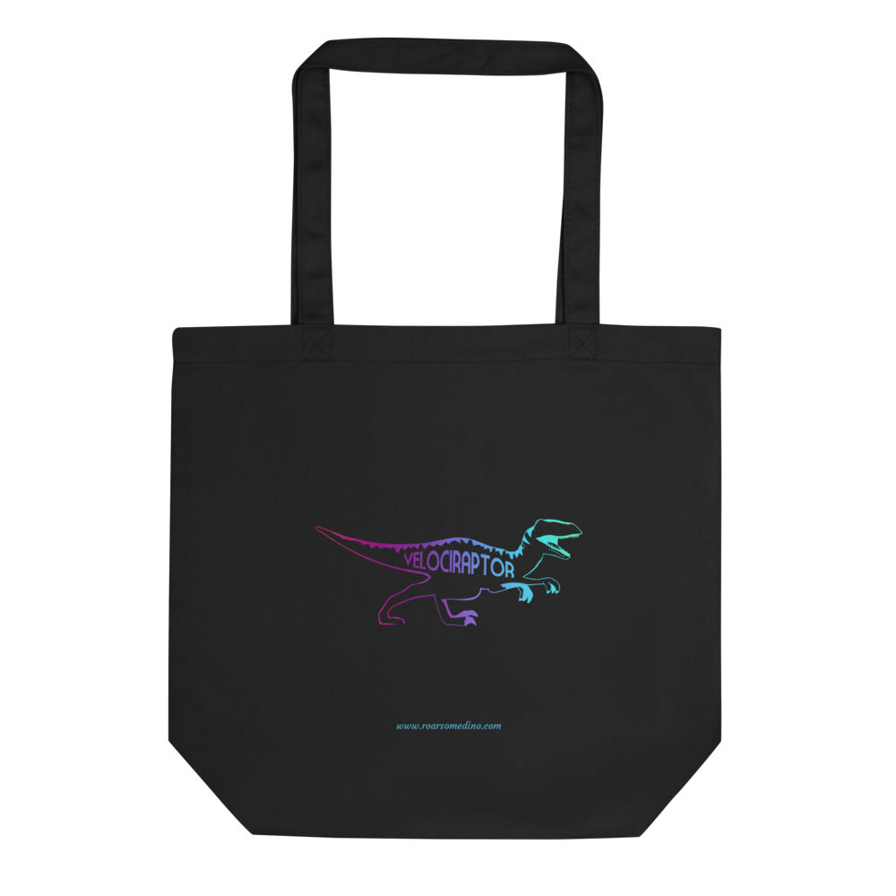 Dinosaur Love Velociraptor Eco Tote Bag