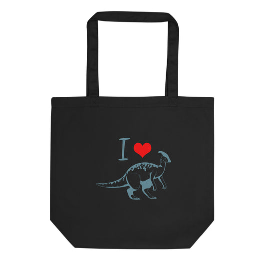 I Love Parasaurolophus Dinosaur Eco Tote bag