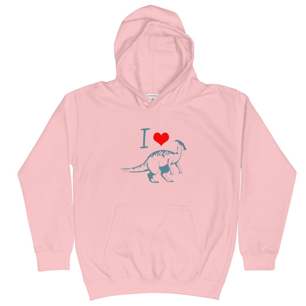 I Love Dinosaurs Kids Hoodie