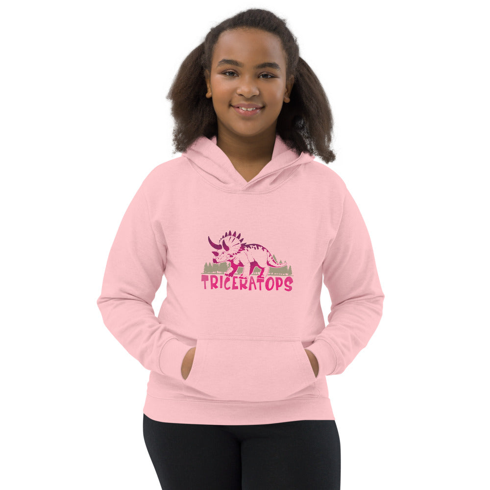 Triceratops Dinosaur Kids Hoodie