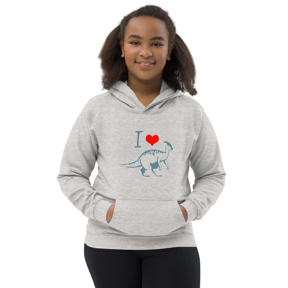 I Love Dinosaurs Kids Hoodie