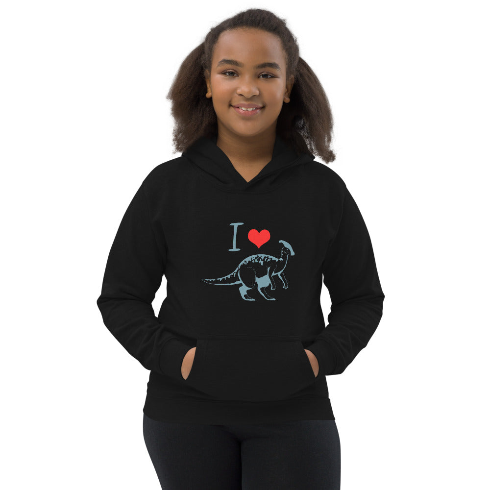 I Love Dinosaurs Kids Hoodie