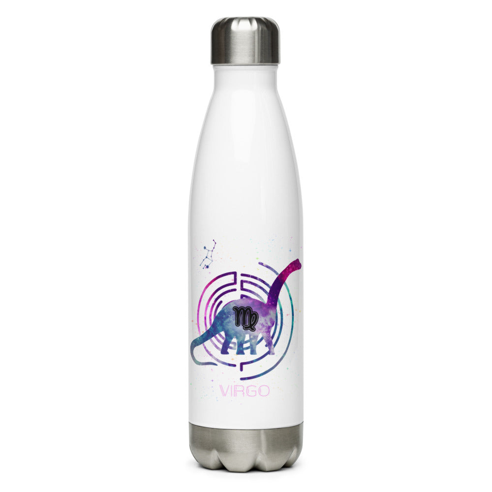 Dinosaur Zodiac Stainless Steel Water Bottle (Virgo)