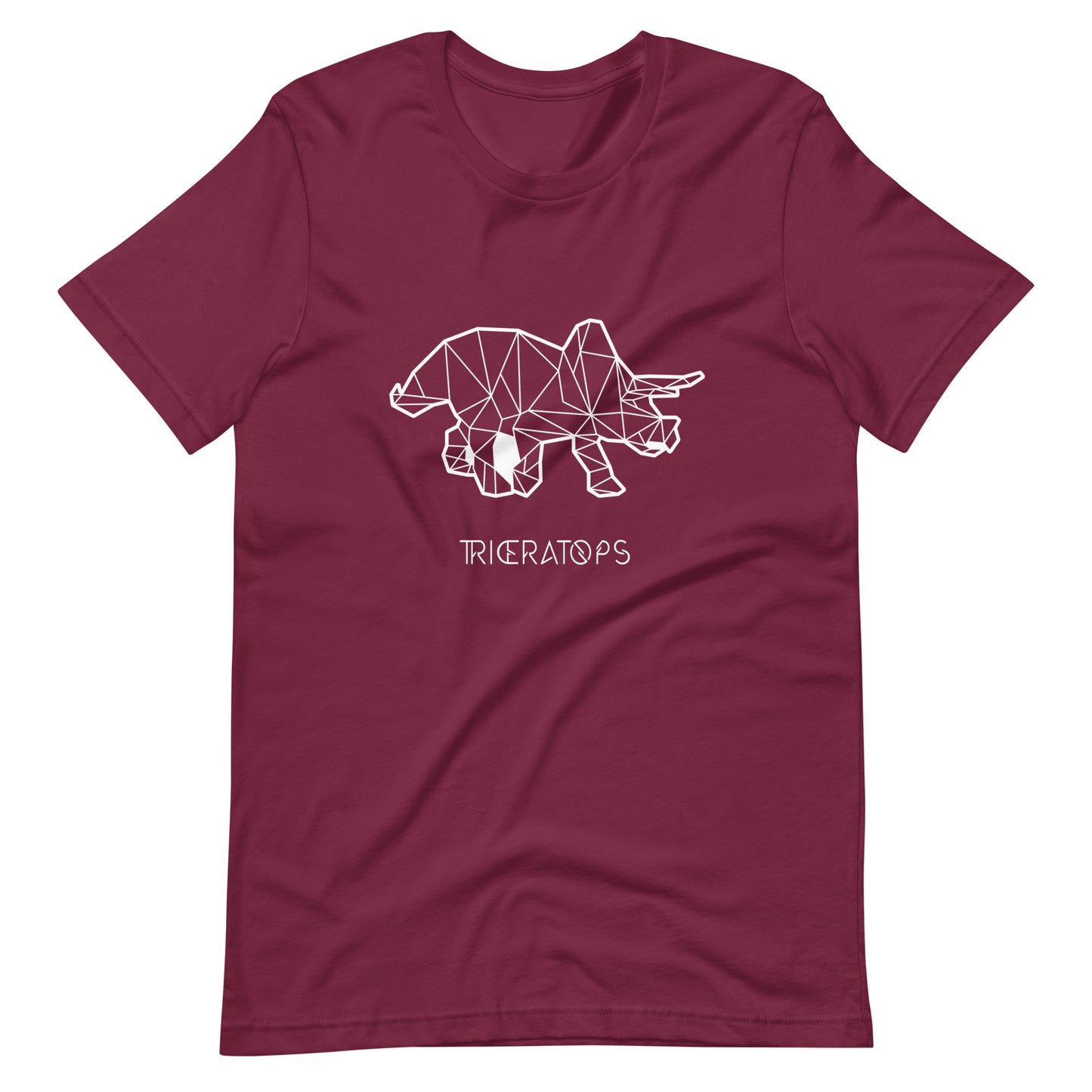 Dinosaur Geo Triceratops (black) T-Shirt