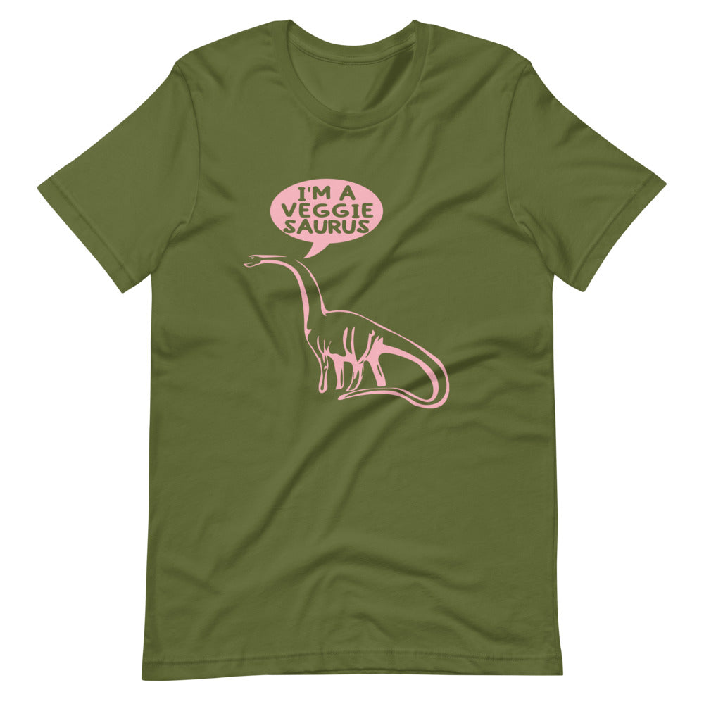 Veggie Saurus Dinosaur (Adult) Short-sleeve unisex t-shirt