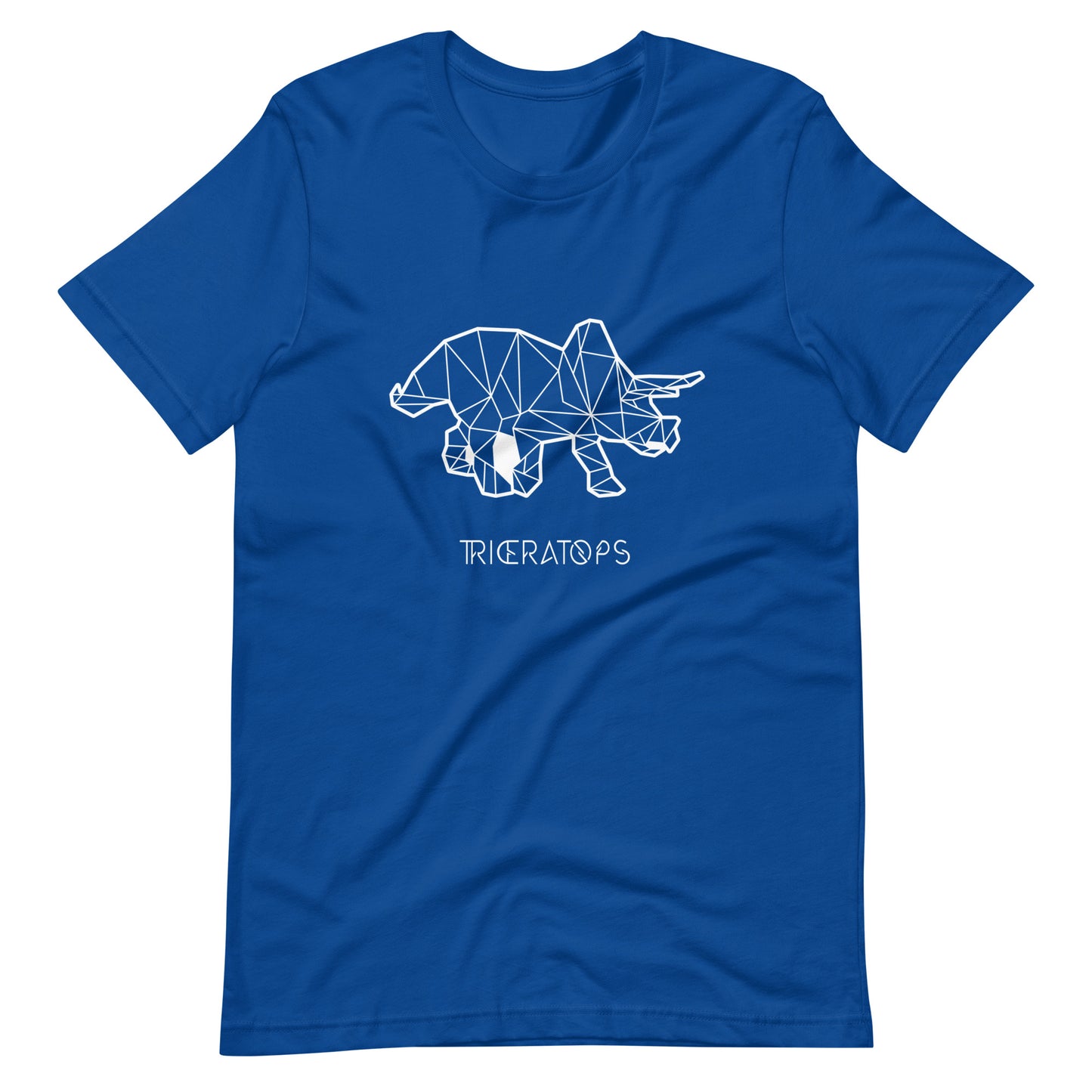 Dinosaur Geo Triceratops (black) T-Shirt