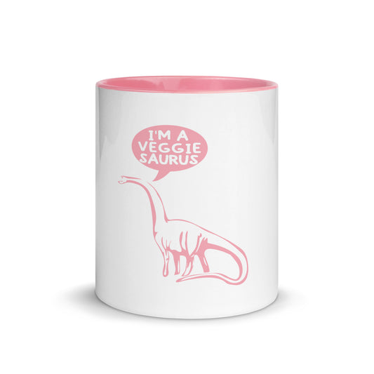 Veggie Saurus Mug with Color Inside