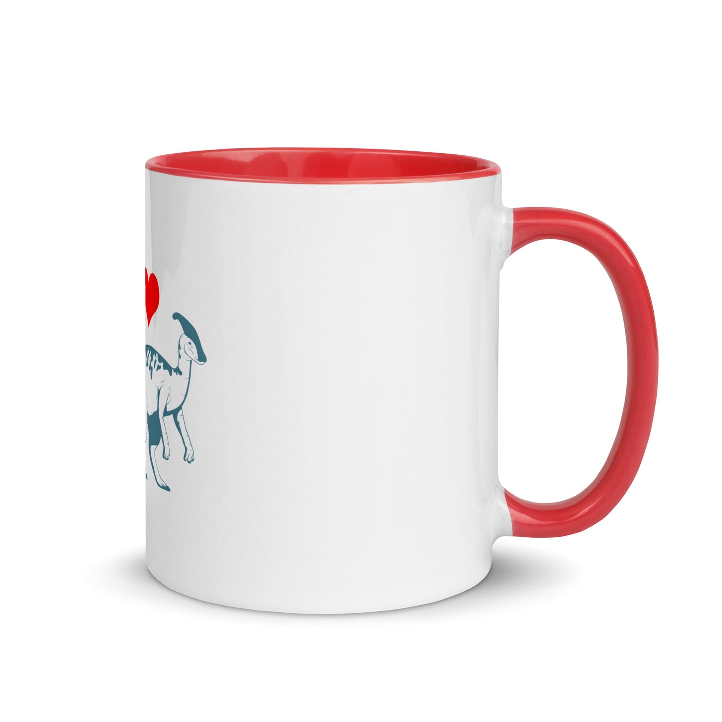 I Love Parasaurolophus Mug with Color Inside