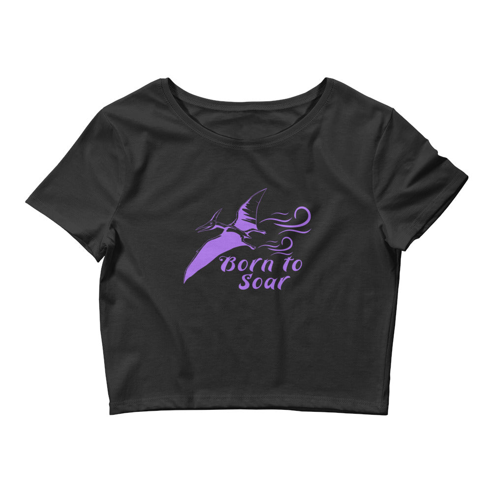 Born to Soar Pterodactyl Women’s Crop Tee