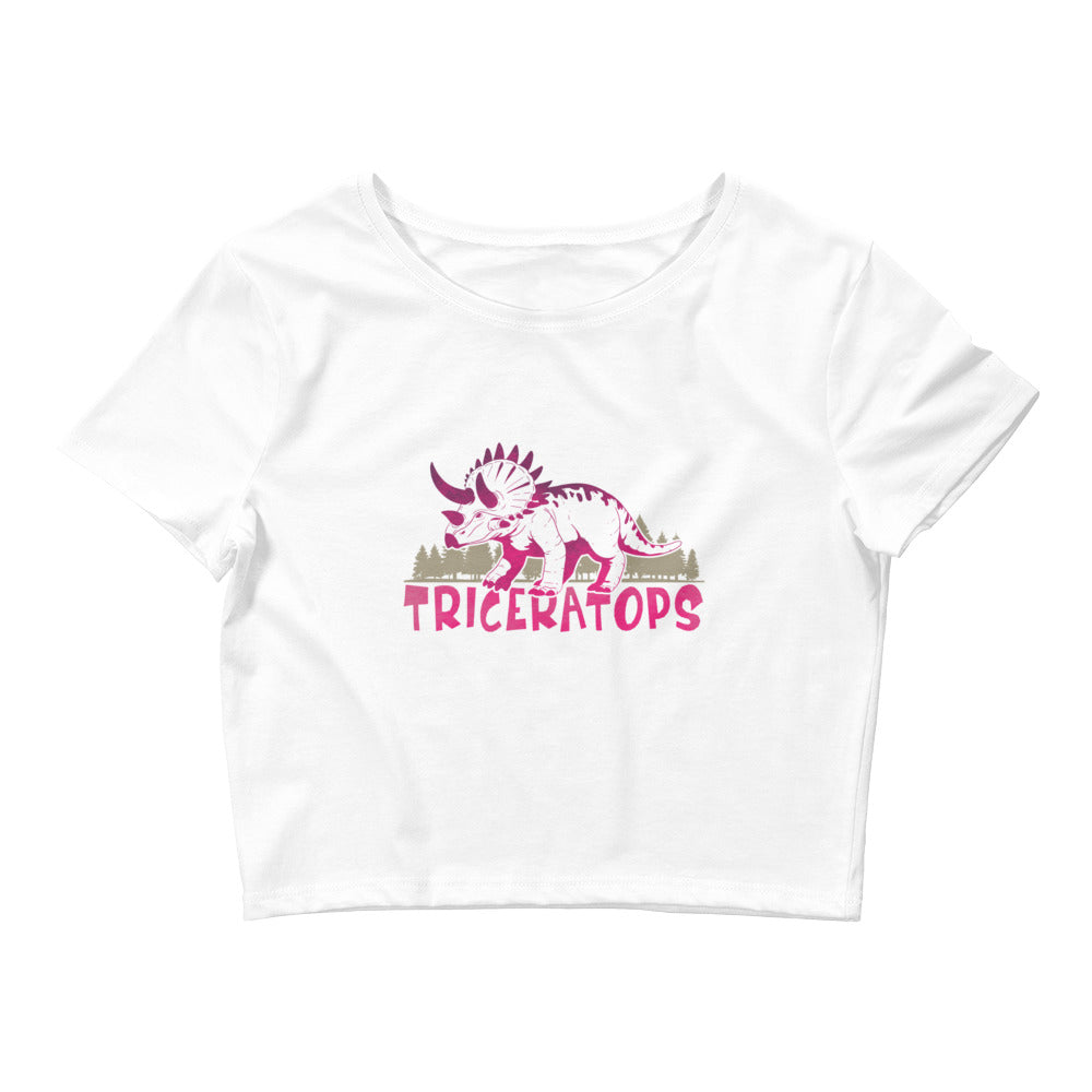 Triceratops Women’s Crop Tee