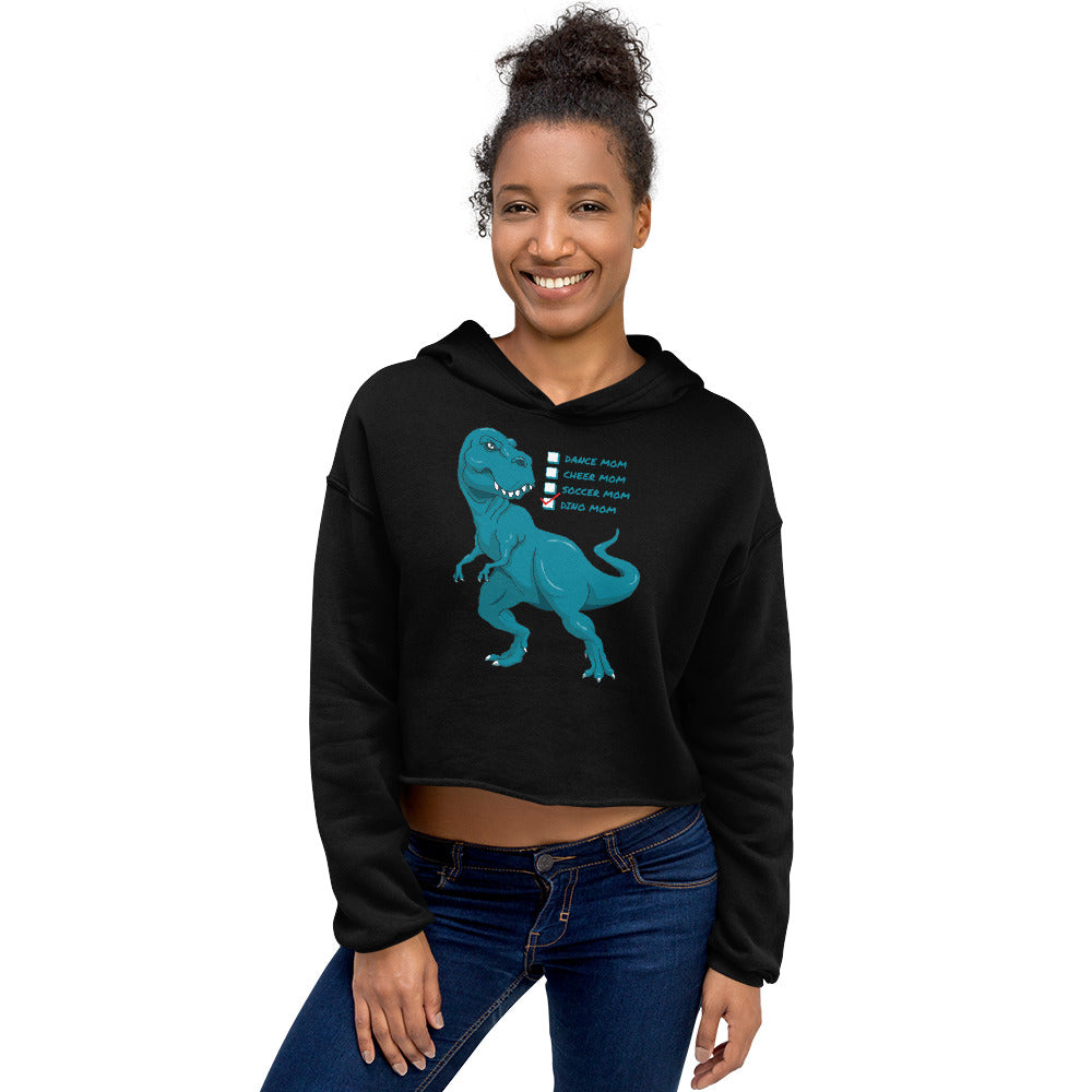 Dino Mom Crop Hoodie