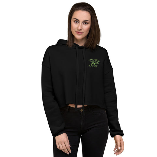 Raptor Expert Embroidered Crop Hoodie