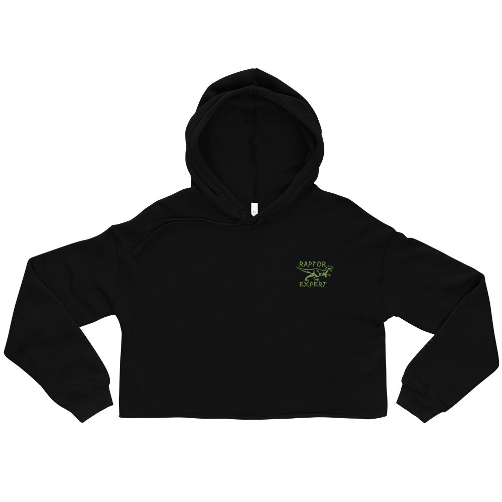 Raptor Expert Embroidered Crop Hoodie