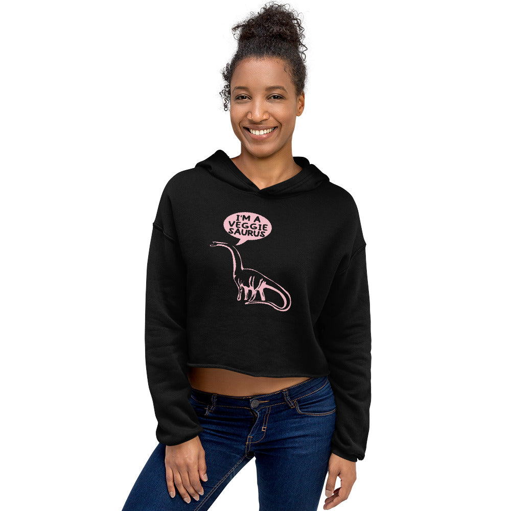 Veggie-Saurus Crop Hoodie