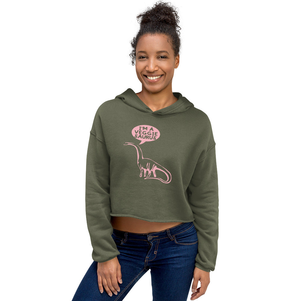 Veggie-Saurus Crop Hoodie