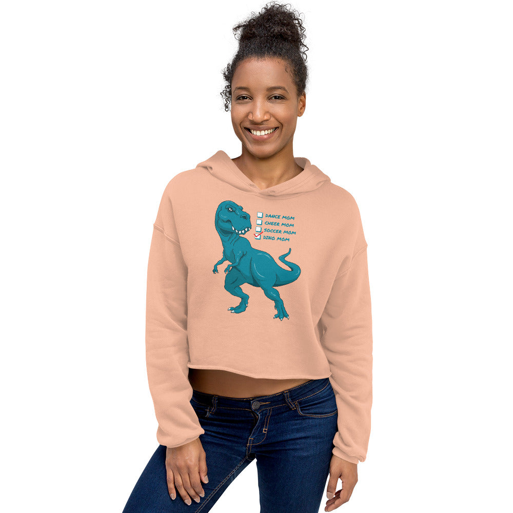 Dino Mom Crop Hoodie