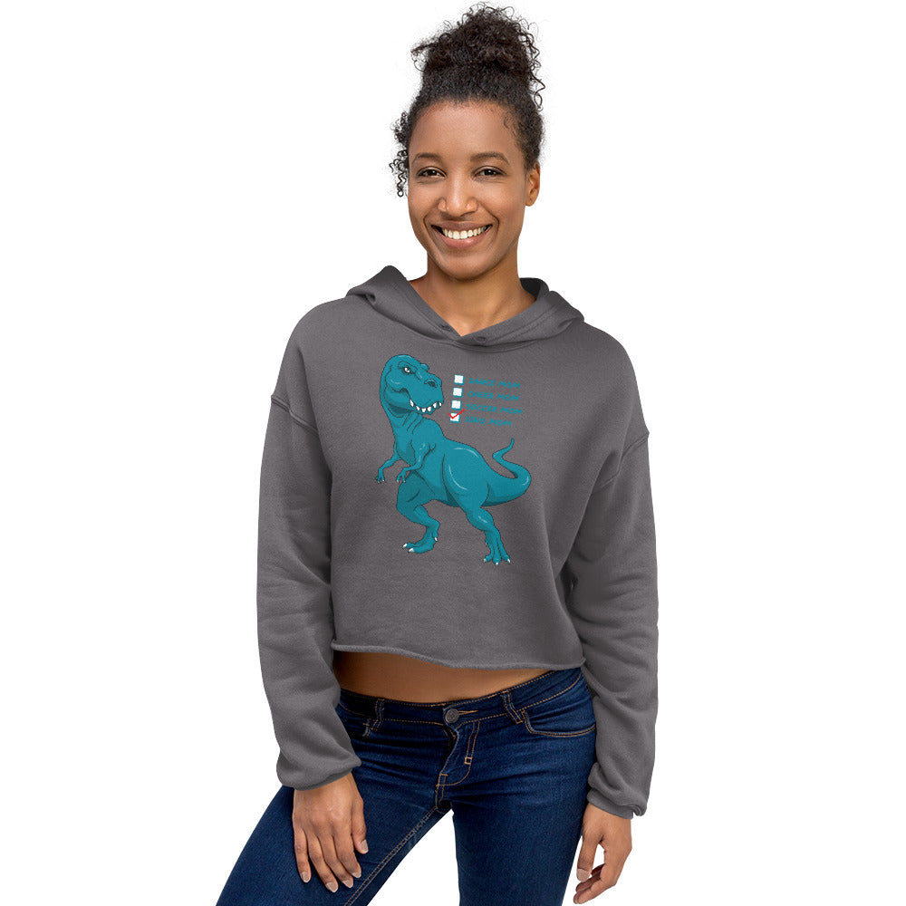 Dino Mom Crop Hoodie