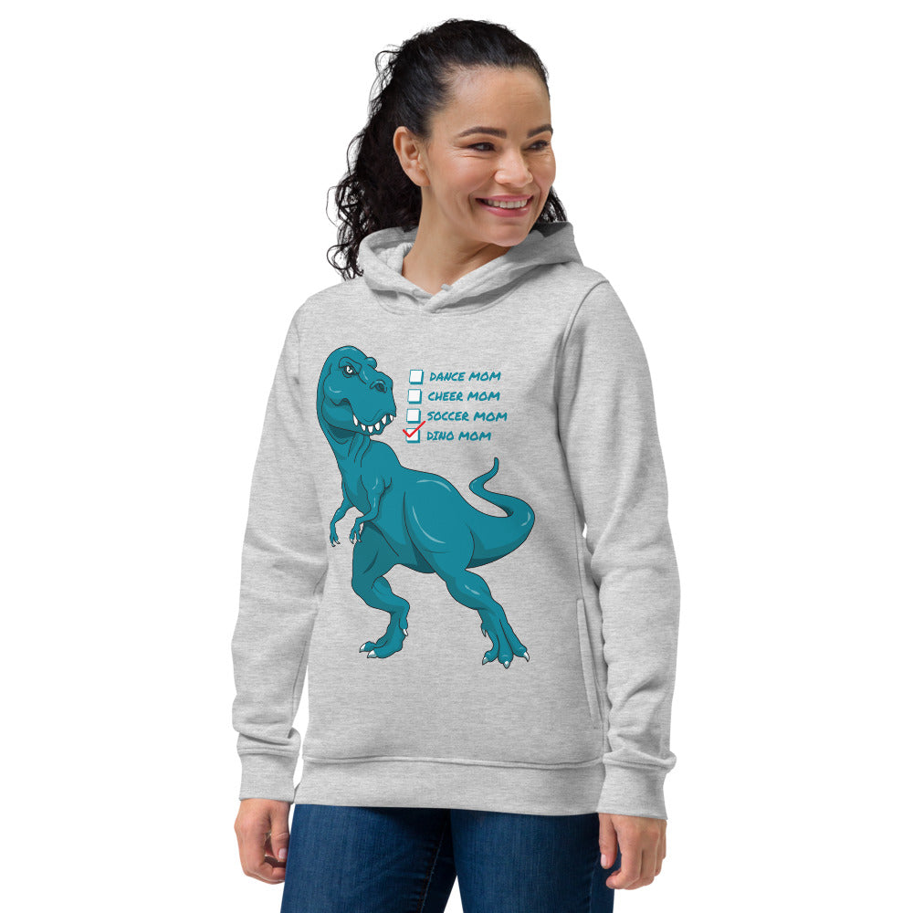 Dino Mom eco fitted hoodie