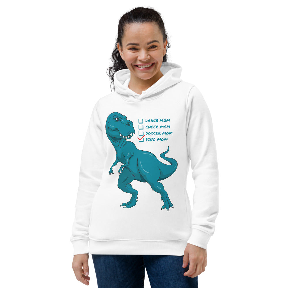 Dino Mom eco fitted hoodie