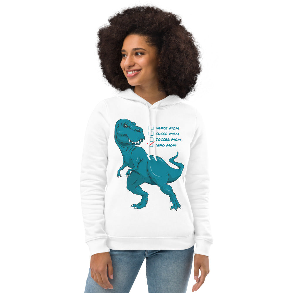 Dino Mom eco fitted hoodie