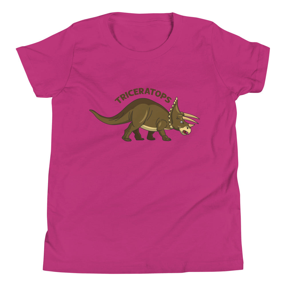 kids - Triceratops dinosaur Short Sleeve T-Shirt