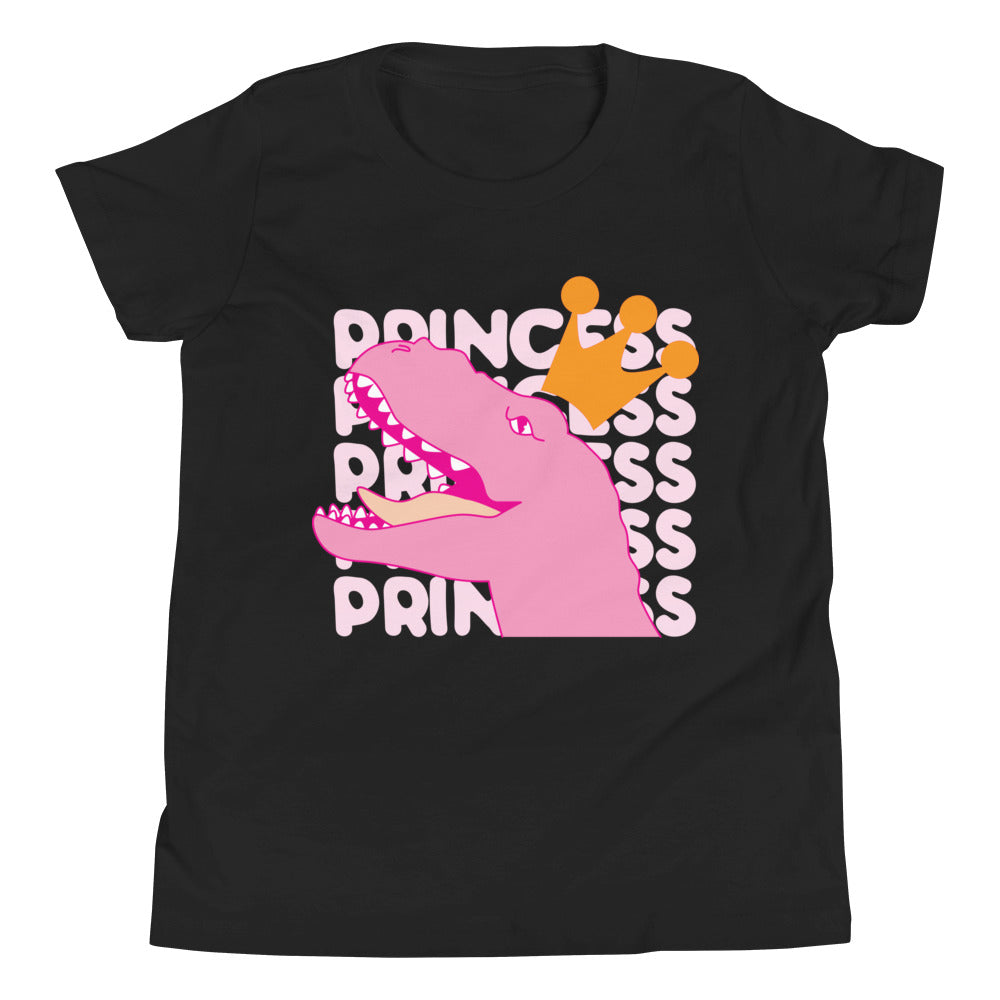 kids - Pink Princess Dinosaur  T-Shirt